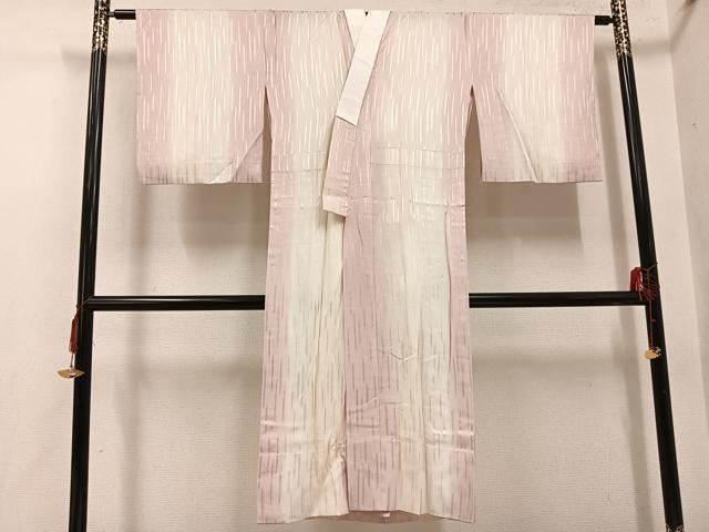 平和屋着物●長襦袢　無双仕立て　間道　正絹　逸品　AABH3092ph
