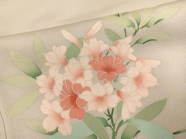平和屋着物●訪問着　友禅　刺繍　紫陽花　正絹　逸品　AABH3093ph