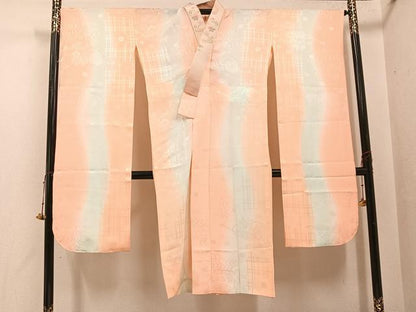平和屋着物●豪華振袖・長襦袢(無双仕立て)セット　笹竹文　黒地　金彩　ロング丈　半衿刺繍　正絹　逸品　未使用　AABH3101ph