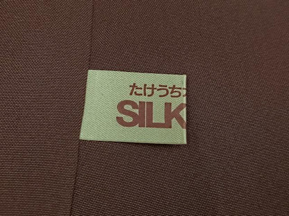 平和屋着物●本場大島紬　地空き　カタス7マルキ　総絣　草花文　正絹　逸品　未使用　AABH3103ph