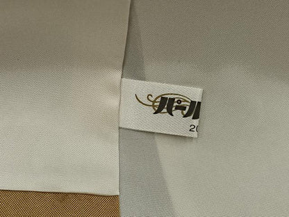 平和屋着物●結城紬　100亀甲　草花文　ロング丈　正絹　逸品　未使用　AABH3104ph