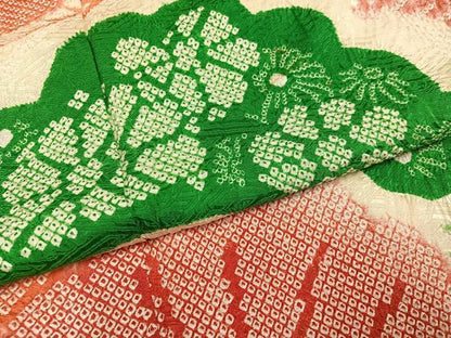 平和屋着物●豪華振袖　総絞り　松文　正絹　逸品　AABH3107ph