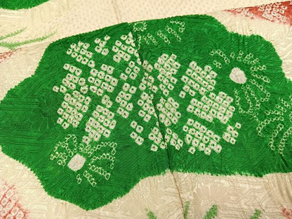 平和屋着物●豪華振袖　総絞り　松文　正絹　逸品　AABH3107ph