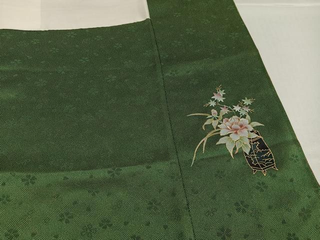 平和屋着物●訪問着　江戸小紋　鮫小紋柄　正絹　逸品　AABH3108ph