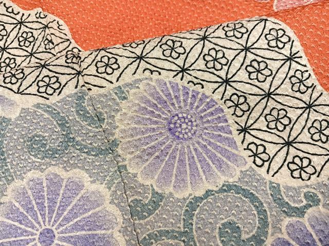 平和屋着物●名門　藤娘きぬたや・総絞り　振袖　吉祥花唐草文　正絹　逸品　AABH3118ph
