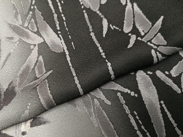 平和屋着物●上質な小紋　笹竹文　暈し染め　正絹　逸品　AABH3122ph