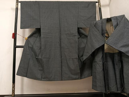 平和屋着物●男性　男柄の最高峰　西郷柄　西郷絣　本場大島紬　アンサンブル　正絹　逸品　AABH3127ph
