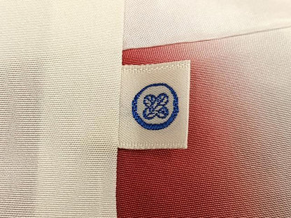 平和屋着物●上質な小紋　型染め　草花文　鬼しぼ縮緬　正絹　逸品　未使用　AABH3129ph