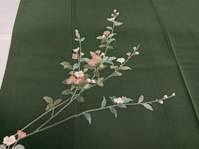 平和屋着物●訪問着　友禅　作家物　枝花文　暈し染め　小田急百貨店扱い　正絹　逸品　CABE2340yc 平和屋着物○訪問着 友禅 枝菊文 暈し染め 正絹 逸品 CABE3008ycの通販