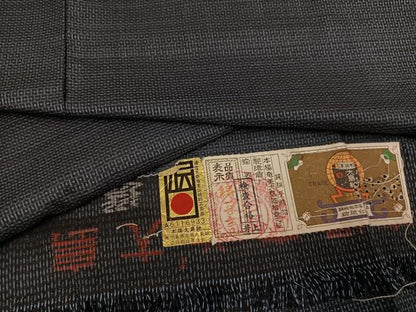 平和屋着物●男性　本場大島紬　アンサンブル　100亀甲　総詰め　証紙付き　正絹　逸品　未使用　AABH3145ph