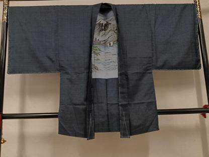 平和屋着物●男性　本場大島紬　アンサンブル　100亀甲　総詰め　証紙付き　正絹　逸品　未使用　AABH3145ph