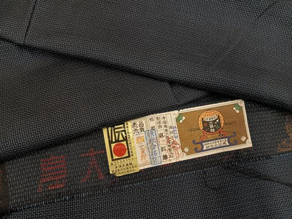 平和屋着物●男性　本場大島紬　100亀甲　総詰め　恵純雄作　証紙付き　正絹　逸品　AABH3146ph