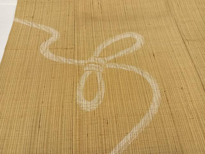 平和屋着物●染織の名門　しょうざん  生紬　訪問着　結び紐文　反端付き　正絹　逸品　AABH3147ph