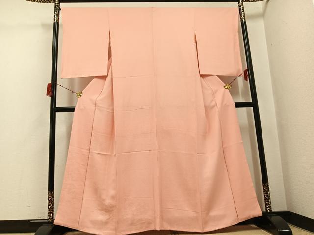 平和屋着物●豪華色留袖　風景草花文　色無地　赤香色　高島屋扱い　正絹　逸品　AABH3158ph