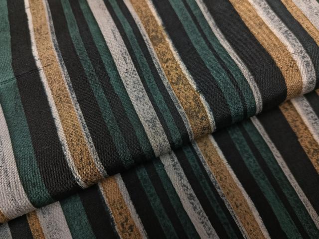 平和屋着物●上質な小紋　紬地　ろうけつ染　間道　正絹　逸品　AABH3159ph