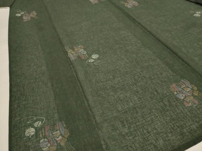 平和屋着物＊夏物 小紋 紗 玩具文 洗える着物 AABH3167jd