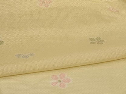 平和屋着物＊夏物 小紋 絽 舞花文 洗える着物 AABH3169jd