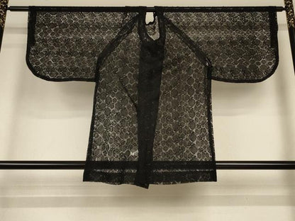 平和屋着物▽道行コート スリーシーズン 春夏秋 塵除け 総レース 枝葉文 AABH3174jd