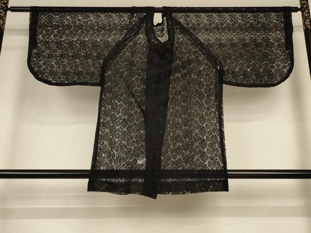 平和屋着物▽道行コート スリーシーズン 春夏秋 塵除け 総レース 枝葉文 AABH3174jd