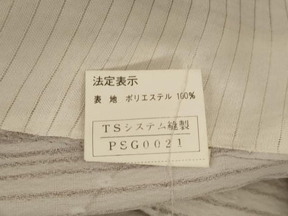 平和屋着物＊夏物　小紋　紗　麻の葉花文　洗える着物　AABH3179jd