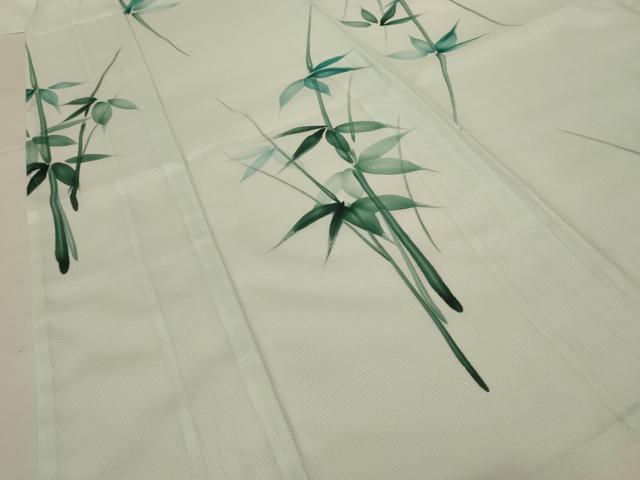 平和屋着物＊夏物　小紋　絽　笹竹文　洗える着物　AABH3180jd 平和屋着物＊夏物 小紋 絽 笹竹文 洗える着物 AABH3180jd