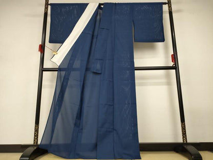 平和屋着物＊夏物 色無地 絽 褐返色 洗える着物 AABH3182jd