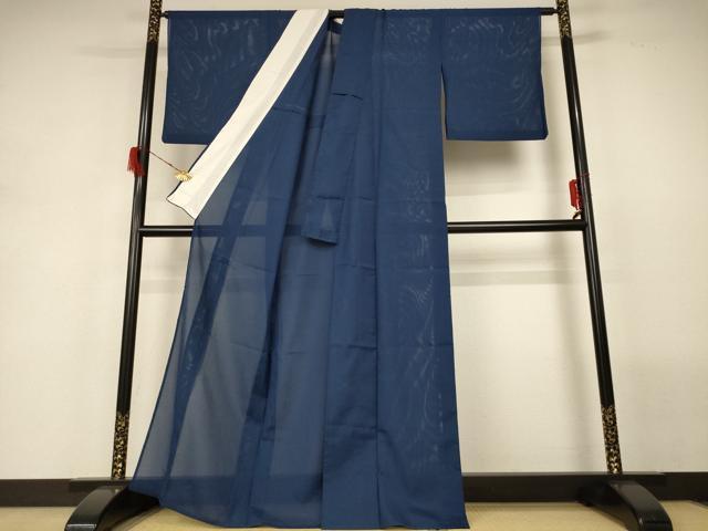 平和屋着物＊夏物 色無地 絽 褐返色 洗える着物 AABH3182jd