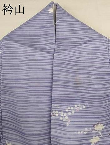平和屋着物＊夏物　小紋　絽　草花文　洗える着物　AABH3186jd 平和屋着物＊夏物 小紋 絽 草花文 洗える着物 AABH3186jd