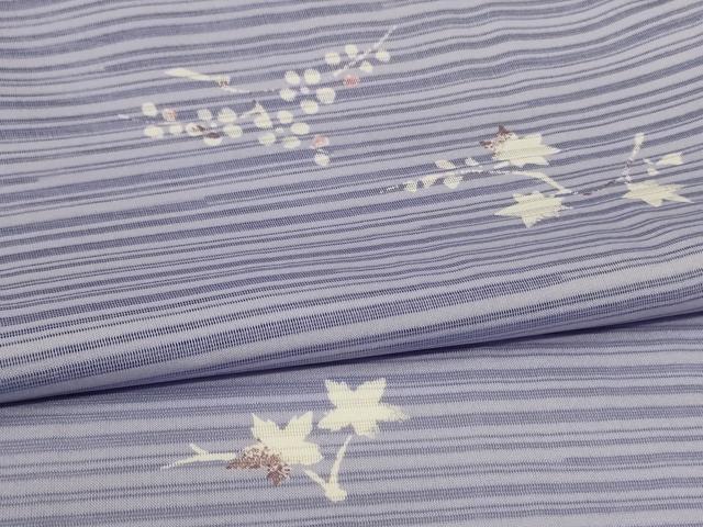 平和屋着物＊夏物　小紋　絽　草花文　洗える着物　AABH3186jd 平和屋着物＊夏物 小紋 絽 草花文 洗える着物 AABH3186jd
