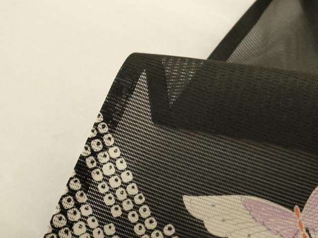 平和屋着物＊夏物 訪問着 絽 舞蝶文 洗える着物 AABH3197jd