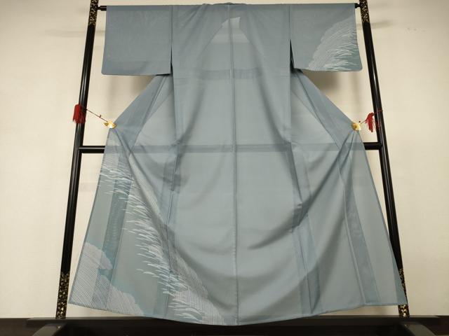 平和屋着物＊夏物　訪問着　絽　流水文　洗える着物　AABH3212jd 平和屋着物＊夏物 訪問着 絽 流水文 洗える着物 AABH3212jd