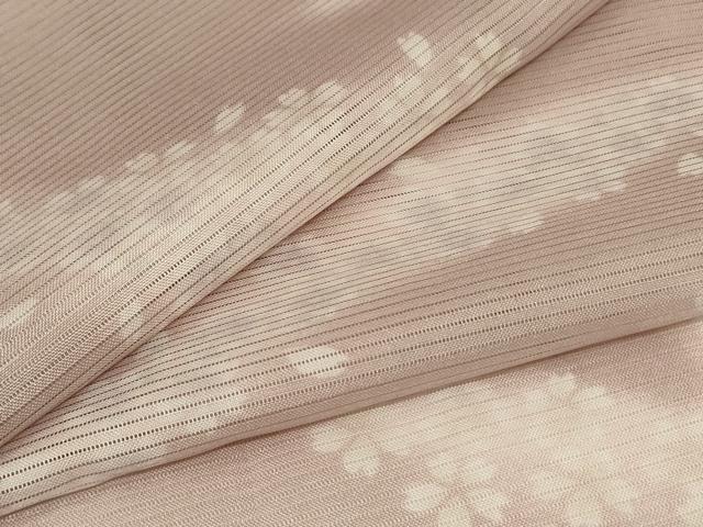 平和屋着物＊夏物 小紋 絽 舞桜文 洗える着物 AABH3214jd