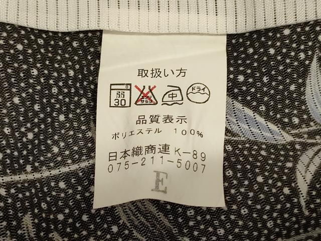 平和屋着物＊夏物 小紋 絽 草花文 洗える着物 AABH3216jd