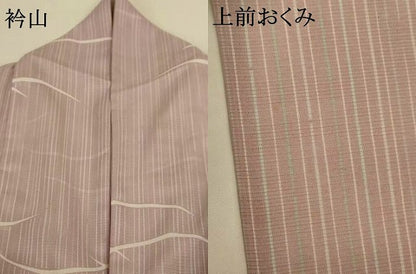 平和屋着物＊夏物 小紋 絽 芝文 洗える着物 AABH3217jd