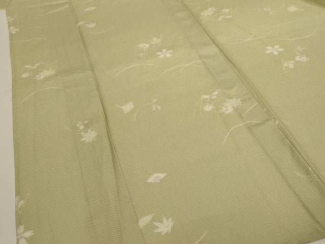 平和屋着物＊夏物 小紋 絽 草花文 やまと誂製 正絹 逸品 AABH3219jd