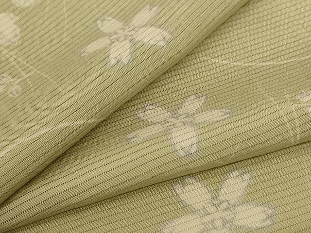 平和屋着物＊夏物 小紋 絽 草花文 やまと誂製 正絹 逸品 AABH3219jd