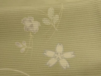 平和屋着物＊夏物 小紋 絽 草花文 やまと誂製 正絹 逸品 AABH3219jd