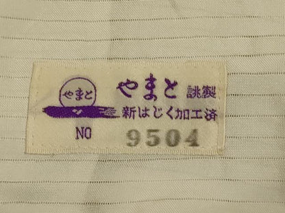 平和屋着物＊夏物 小紋 絽 草花文 やまと誂製 正絹 逸品 AABH3219jd