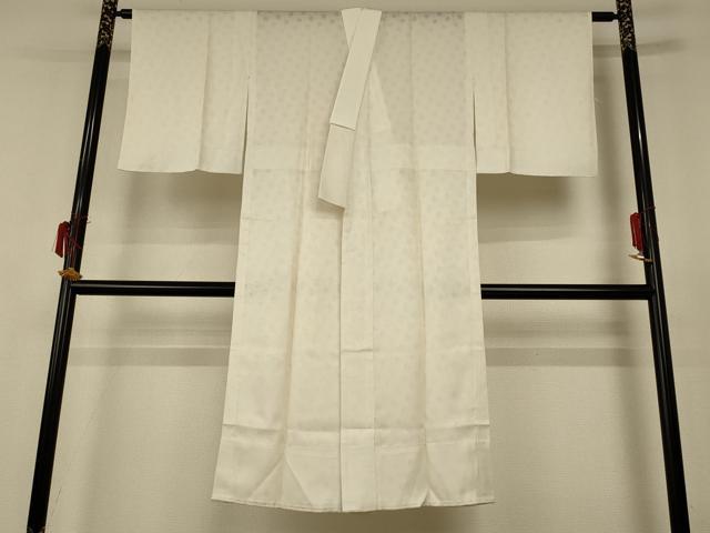 平和屋着物＊夏物 長襦袢 丸文 練色 反端付き 小松ちりめん 正絹 逸品 AABH3235jd