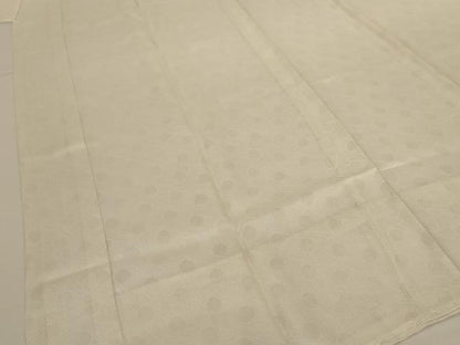 平和屋着物＊夏物 長襦袢 丸文 練色 反端付き 小松ちりめん 正絹 逸品 AABH3235jd