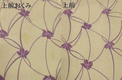 平和屋着物＊夏物　小紋　絽　花格子　洗える着物　AABH3237jd