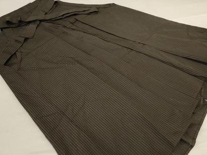 平和屋着物＊夏物 男性 馬乗り袴 縞 正絹 逸品 AABH3239jd