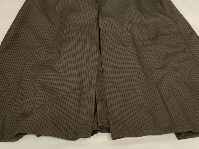 平和屋着物＊夏物 男性 馬乗り袴 縞 正絹 逸品 AABH3239jd
