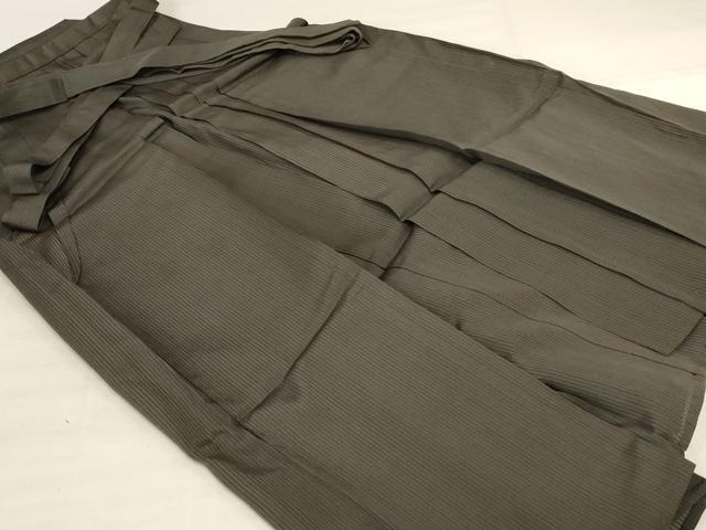 平和屋着物＊夏物 男性 馬乗り袴 縞 正絹 逸品 AABH3240jd