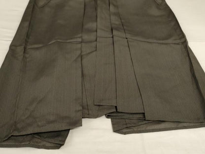 平和屋着物＊夏物 男性 馬乗り袴 縞 正絹 逸品 AABH3240jd