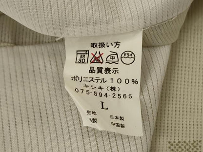 平和屋着物＊夏物 小紋 絽 蔦の葉文 洗える着物 AABH3243jd