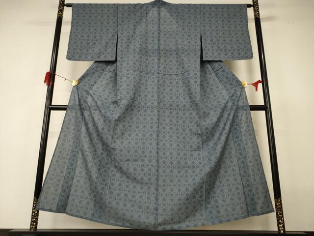 平和屋着物＊夏物　本場大島紬　夏大島　花菱文　正絹　逸品　AABH3246jd
