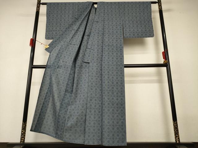 平和屋着物＊夏物　本場大島紬　夏大島　花菱文　正絹　逸品　AABH3246jd