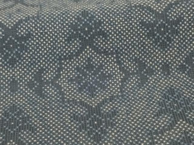平和屋着物＊夏物　本場大島紬　夏大島　花菱文　正絹　逸品　AABH3246jd