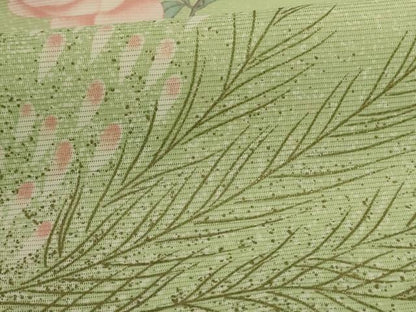 平和屋着物＊夏物 訪問着 絽 枝花文 金彩 正絹 逸品 AABH3256jd